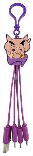 Multiple charging Cable Crayon Shin-chan Buriburizaemon Multiple charging Cable Crayon Shin-chan Buriburizaemon