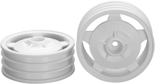 Tamiya 22044 (OP2044) Buggy Front Star Dish Wheels (Hex Hub/White) 2 pcs