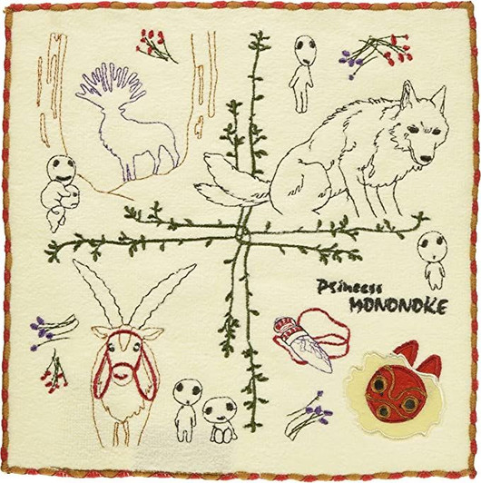 Marushin Princess Mononoke Mini Towel / Forest of God Shishi