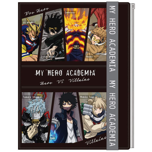 T's Factory My Hero Academia 6+1 Folder with Logo Belt Villain