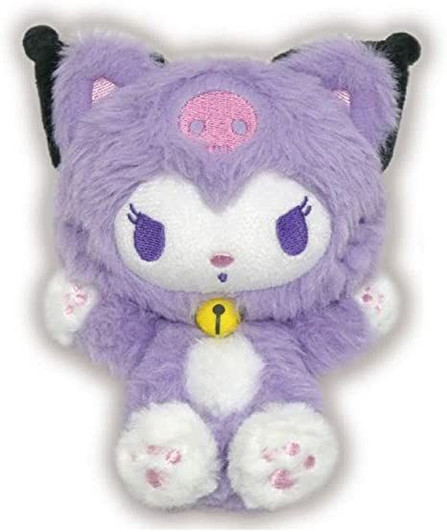 Kcompany Sanrio Sitting  Plush Toy Happy Cat 2 Kuromi