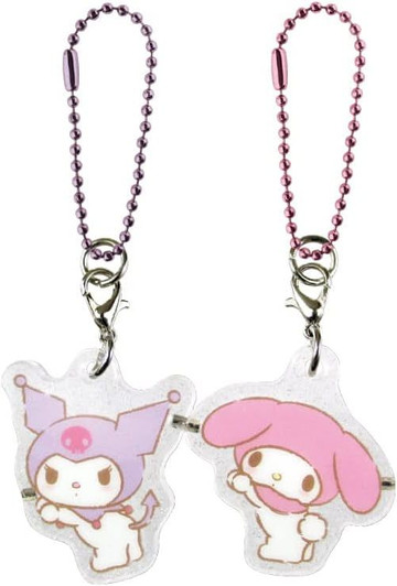 T's Factory Sanrio Clear Pair Acrylic Keychain My Melody Kuromi