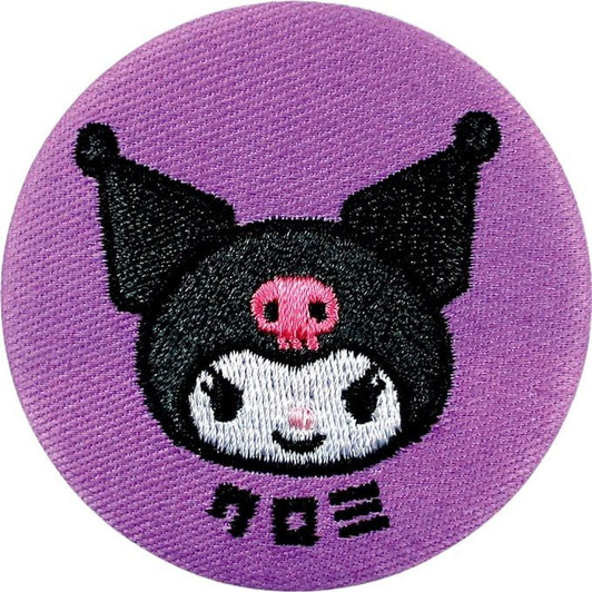 T's Factory Sanrio Embroidery Button Badge Kuromi