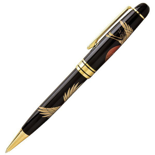 AZONX Wajima Gold Lacquer Ballpoint Pen -Gafu- Crane