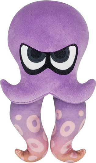 San-ei Plush Toy Splatoon 3 S Octopus Purple