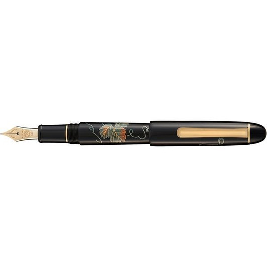 AZONX Wajima Gold Lacquer Maki-e Fountain Pen -Gafu- Grape