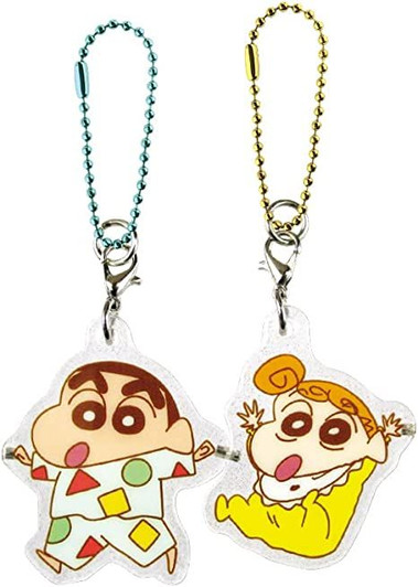 T's Factory Clear Pair Acrylic Key Chain Crayon Shin-chan Shin-chan & Himawari