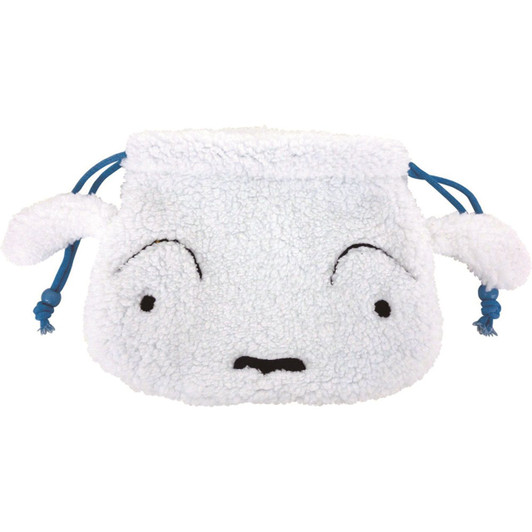 T's Factory Plush Drawstring Bag Shiro Crayon Shin-chan