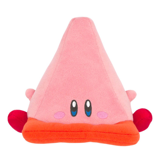 San-ei Plush Doll Kirby All Star Collection Swallowed Triangle Cone Kirby