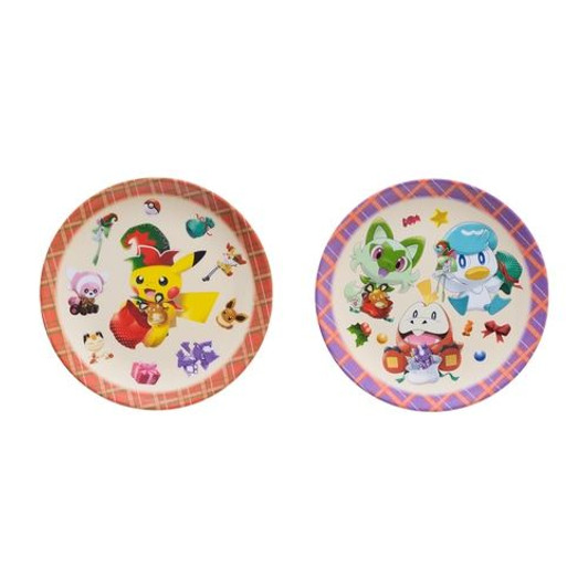 Pokemon Center Original Kids Plate Set 2pc - Pokemon Christmas Toy Factory