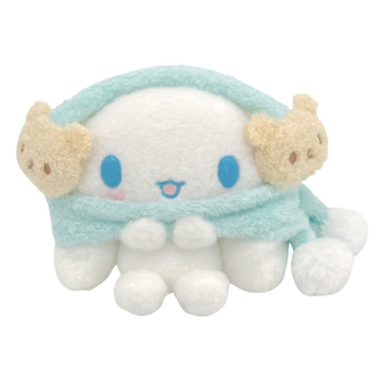 Nakajima Sanrio Plush Toy S Cinnamoroll Wearing Ear Muffler Nakajima Sanrio Plush Toy S Cinnamoroll Wearing Ear Muffler