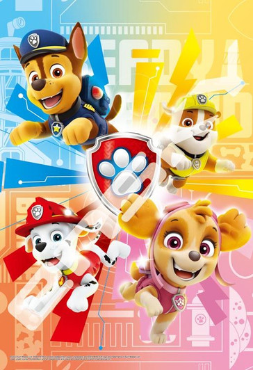Ensky 108-L781 Jigsaw Puzzle Paw Patrol Jumping into Action (108 L-Pieces)
