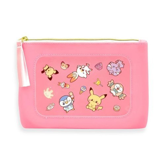 Pokemon Center Original Silicone Window Pouch PokePeace Pink