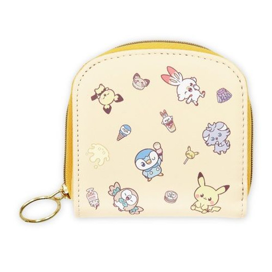 Pokemon Center Original Folding Wallet PokePeace Yellow