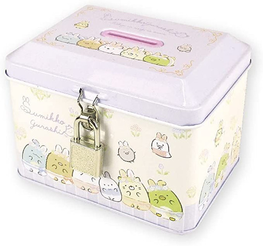 T's Factory Piggy Bank with Key Lock Sumikko Gurashi Mysterious Rabbit Garden