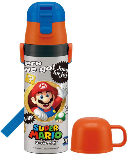 Skater 2WAY Stainless Water Bottle Super Mario