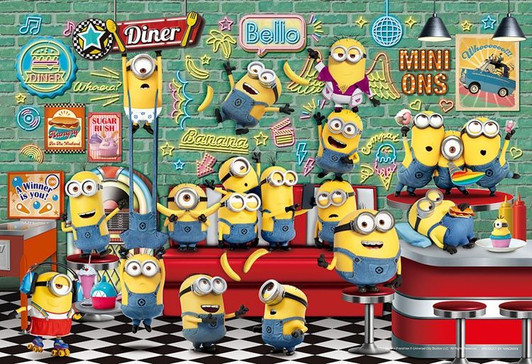 Yanoman 03-936 Jigsaw Puzzle Diner Minions (300 Pieces)