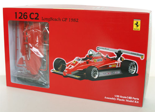 Fujimi GP2 090337 F1 Ferrari 126C2 Long Beach GP 1/20 Scale Kit 090337