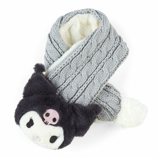 Sanrio Plush Winter Scarf for Kids Kuromi