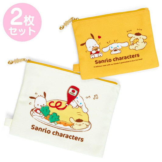 Sanrio Flat Pouch Set Characters (Oomori Design)