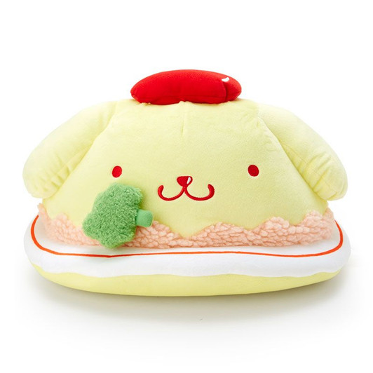Sanrio Cushion Omelette Rice Shaped Pom Pom Purin (Oomori Design)