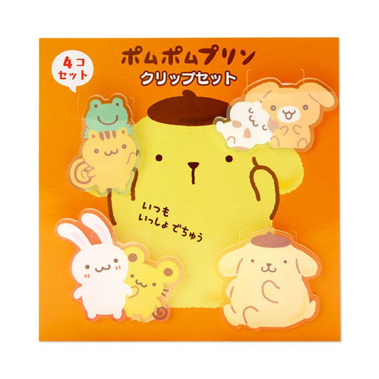 Sanrio Clip Set Pom Pom Purin (Team Purin)