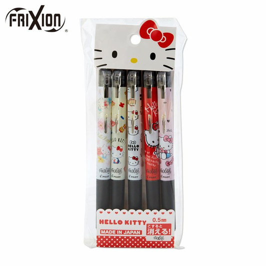 Sanrio Ballpoint Pen Frixion Set of 5 Hello Kitty 0.5mm