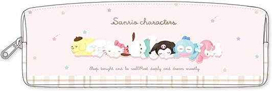 T's Factory Sanrio W Zipper Slim Pen Pouch Sanrio Characters Sleeping