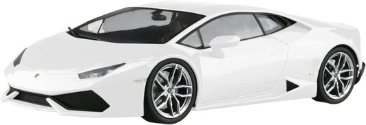 Aoshima 1/24 Pre-Painted No.4-A '14 Lamborghini Huracan White Plastic Model