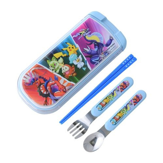 Pokemon Center Original Lunch Trio Set (Fork, Spoon, Chopsticks) NEW ADVENTURE