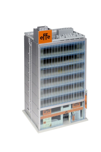 Kato 23-438C Boutique and Office Building 1 (Silver) (N scale)