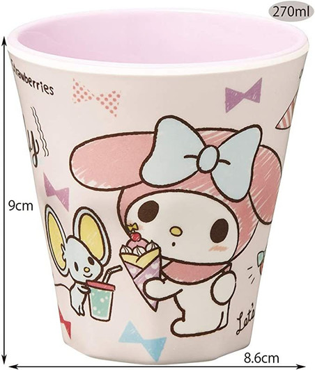 Skater Sanrio Melamine Cup My Melody Snack Time 270ml