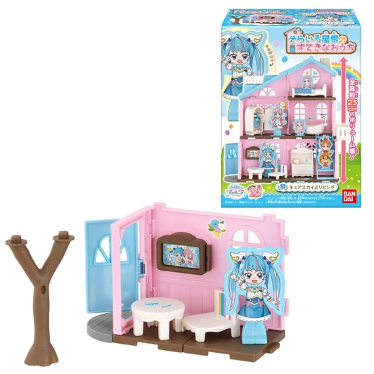 Bandai Candy Soaring Sky! Pretty Cure Cute House with Blue Sky Ceiling Colllection 10Pcs Box
