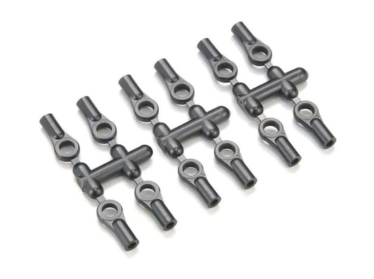Kyosho LA43B Ball End (5.8mm/Black/12pcs)