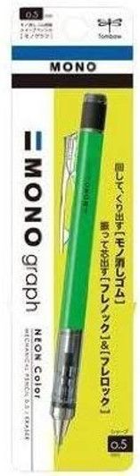 Tombow Sharp Monograph Neon Color Neon Green Mechanical Pencil