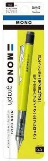 Tombow Sharp Monograph Neon Color Neon Yellow Mechanical Pencil