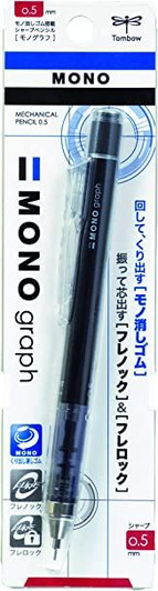 Tombow Sharp Monograph 0.5mm Black Mechanical Pencil