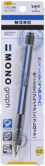 Tombow Sharp Monograph 0.3mm Standard Mechanical Pencil