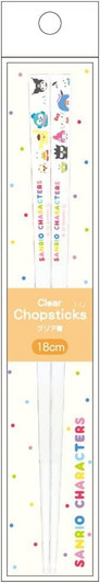 T's Factory Sanrio Acrylic Chopsticks 18cm Sanrio Characters White
