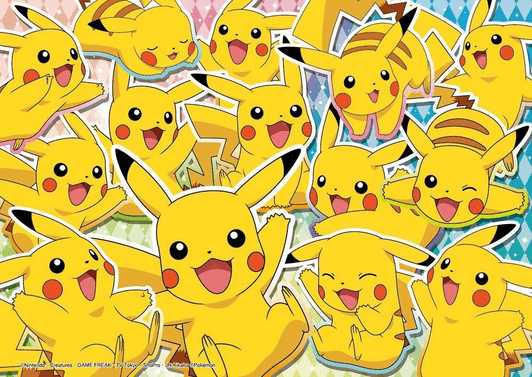 Pokemon Crystal 3D Puzzle Pikachu Eevee 48 Pieces Japan Import Cute back  view
