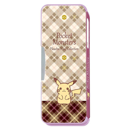 Showa Note Pokemon Center Double-sided Open Pencil Case Tartan  Pattern