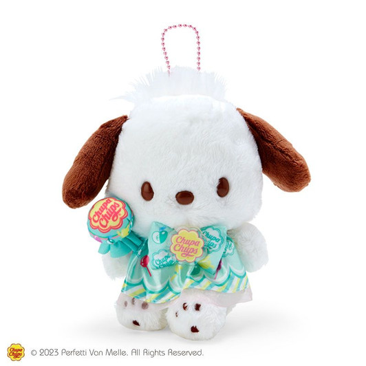 Sanrio Mascot Holder Pochacco (Chupa Chaps Collaboration Design)