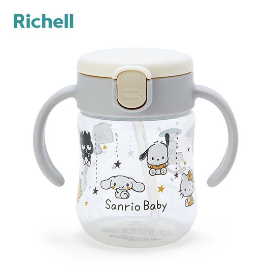 Sanrio Baby Straw Mug Richell Gray (Sanrio Baby)