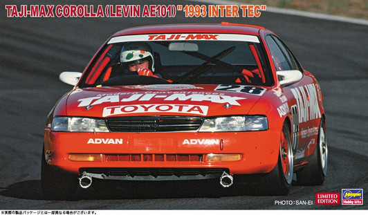 Hasegawa 1/24 TAJI-MAX Corolla (Levin AE101) 1993 Inter TEC Plastic Model