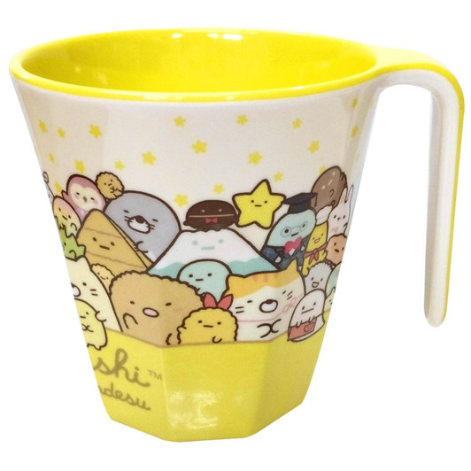 T's Factory Sumikko Gurashi Melamine Cup with Handle Gathering Yellow