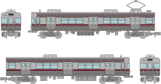 Tomytec Nagano Electric Railway Series 3500 N8 Configuration Retirement Memorial 2 Cars Set (N scale)