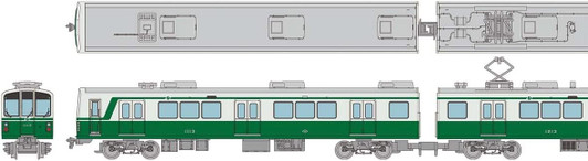 Tomytec Kobe Municipal Subway Seishin/Yamate Line Type 1000 Thank You 1113 Configuration 6 Cars Set (N scale)