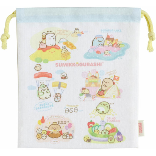 San-x Drawstring Bag Sumikko Gurashi Food Park