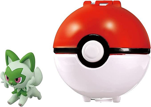 Takara Tomy Pokemon Monster Collection Poke Del-Z Sprigatito (Poke Ball)