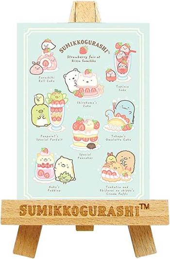 T's Factory Memo Pad with Easel Stand Sanrio Strawberry Fair
